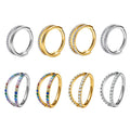 Wholesale ASTM F136 G23 Titanium Circle Hoop Ear Earlobe Labret Lip Nose Hoop Nostril Tragus Cartilage Women Piercing Jewelry