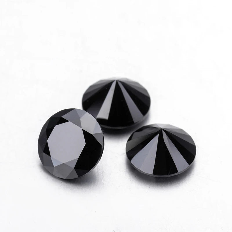 Starsgem Round Shape Synthetic Stones White Color Loose Synthetic Moissanite Stone