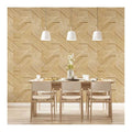 2023 Latest Parquet Geometric Washable Pvc Wallpaper Interior 3D Wood Living Room Decorative Commercial Vinyl 3D Wallpaper