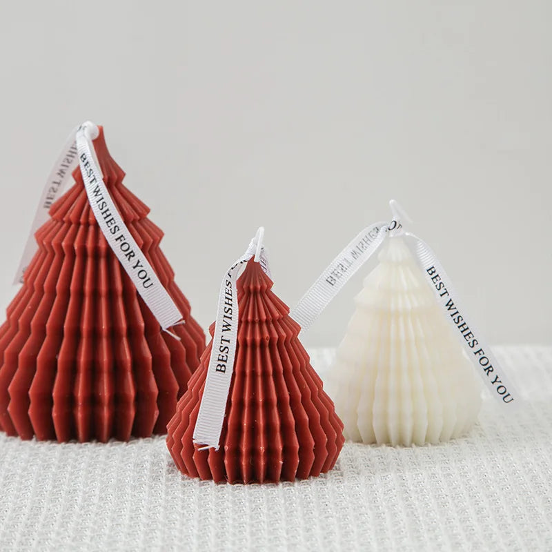 AIKUN Christmas Creative Gift Candles-Fruity Scented Handmade Aromatherapy Christmas Tree Shape Holiday Candles