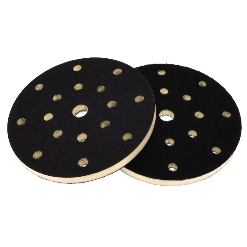 6Inch 17 Holes Hook and Loop Sponge Cushioning Protecting Pads PU Foam Interface Pad for Abrasive Tools Polishing Grinding
