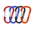 Booms Fishing CC3 6Pcs Aluminum Alloy Carabiner Large Keychain D Ring Outdoor Camping Climbing Clip Lock Buckle Hook Accessories