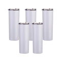 Sublimation Blank White Double Wall Straight Stainless Steel Vacuum Cup Sublimation Mug Supplier 20oz 30oz  Skinny Tumbler