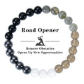 Hot Selling 8mm Tiger Eye Hematite Obsidian Bracelet Road Opener Beaded Bracelet for Men and Women