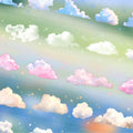 1 Roll of Tape Cloudy Series Cloudy Theme Handbook Decoration Material Loop Stickers