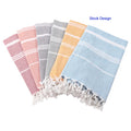 European American Popular 100% Cotton Turkish Tassel Beach Towel Quick-Drying Embroidery Sauna Towel for Disposable Summer