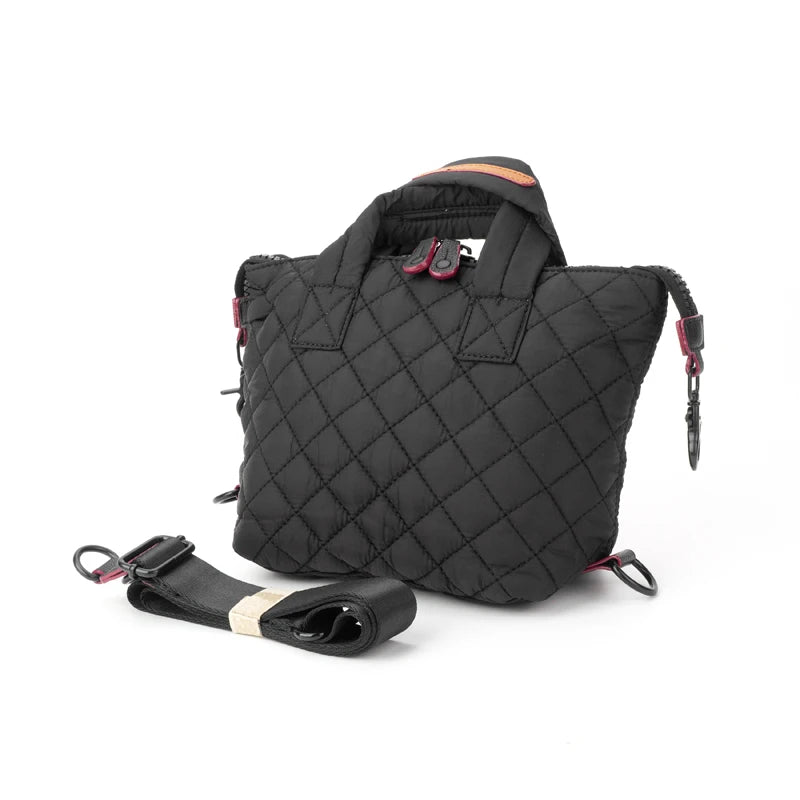 Custom Women's Tote Bags Outdoor Shopping Large Capacity Puffer Bag Quilted Shoulder Crossbody Bag for Custom Printed Logo