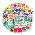 50PCS VSCO Cool Summer Hawaii SeaVinyl Sticker Decal Flask  Car Wall Fridge Luggage Laptop Stickers