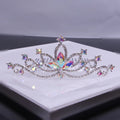 Crystal Kids Winner Tiaras Rhinestone Gold Bling Diamond Princess Birthday Party Tiara Crowns for Girls