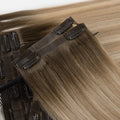 Wholesale Natural Seamless Clip Ins 100% Human Virgin Hair Clip in Hair Extension for Women