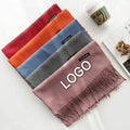 High Quality Solid Color Ladies Plain Pashmina Shawls Winter Warm 200*70CM Soft Imitation Cashmere Scarf for Women Men