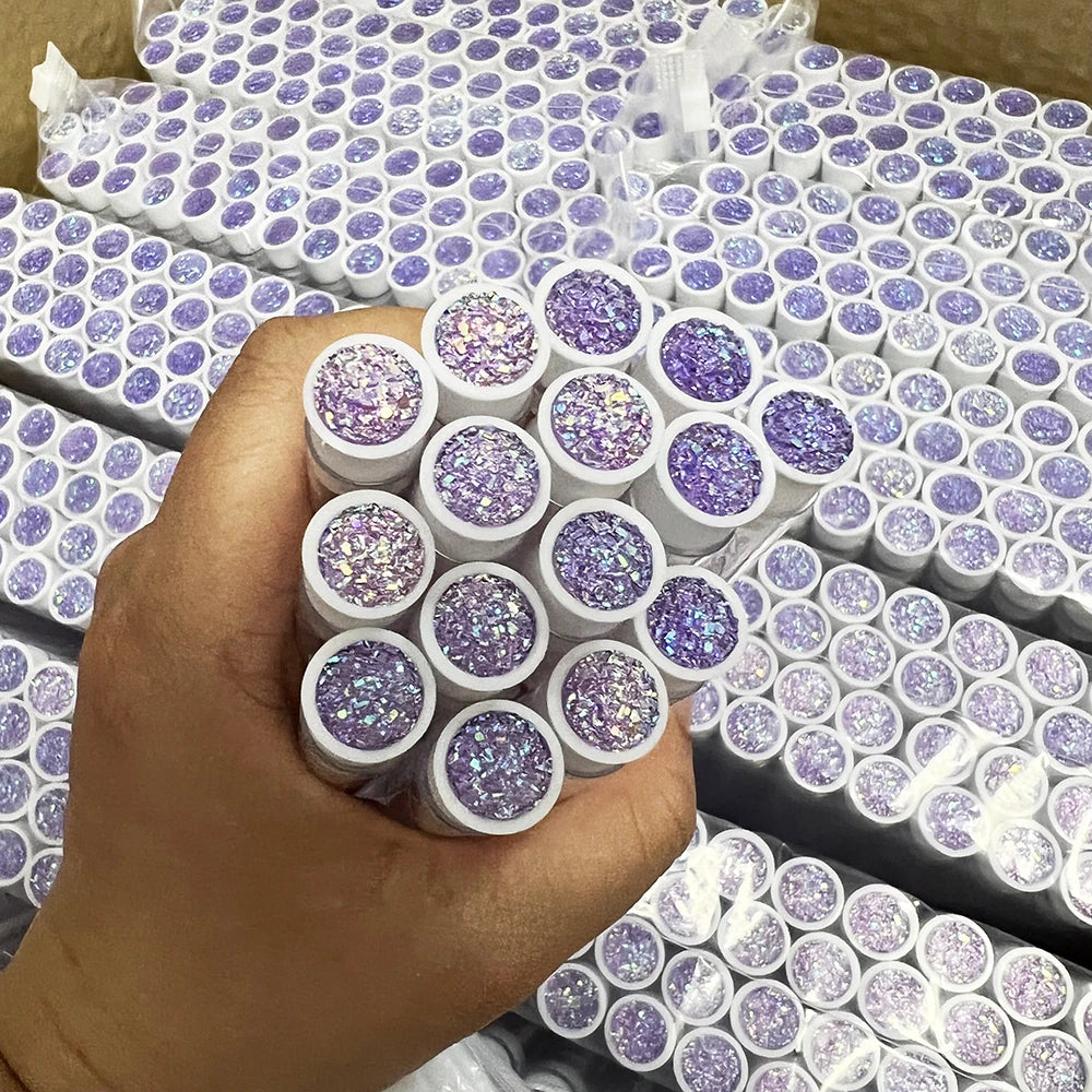 Wholesale Colors for Mascara Wands with Diamond Brush Spoolie Mascara Wand in Tube Disposable Glitter Eyelash Mascara Brushes