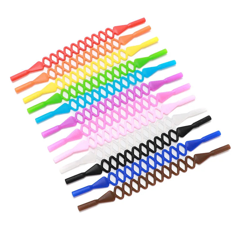 Silicone Grid Shape Mixed Color Customizable Glasses Strap Eyeglasses Strap Sunglass Holder for Kids Students