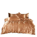 Luxury Satin Silk Bed Covers Sheet Bed Set Comfortable Pillow Case Set Bed Spreads Cover