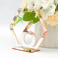 Luxury Gold Mirror Acrylic Table Sign 1-15 Wedding Table Numbers Holder Stand for Restaurant bar