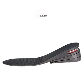 Hot Selling 35~46 Free Size 4 Layers 7cm Removable Shock Absorption Unisex Invisible Height Increase Air Bag PVC Insoles