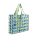 2023 Factory Wholesale Women's Portable Knitted Leopard Print Open Top Tote Bags Large Capacity Shopping Bags for Beach & Travel