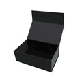 Luxury Magnetic Recyclable Recycled Materials Gift Boxes for Shoes Socks Packaging Customizable Black/Grey Board for Small