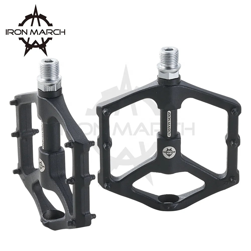 AL-99 Black Folding Bike 2DU Pedal Aluminium 126x106x21mm Road Bike Pedals Bicycle Lady / Men Pedal