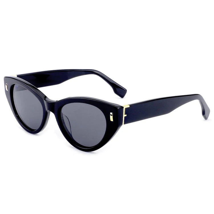 2023 Sunglasses with Uv protection Sunglasses Retro Vintage Leopard Cat Eye Acetate Sunglasses for Men and Women