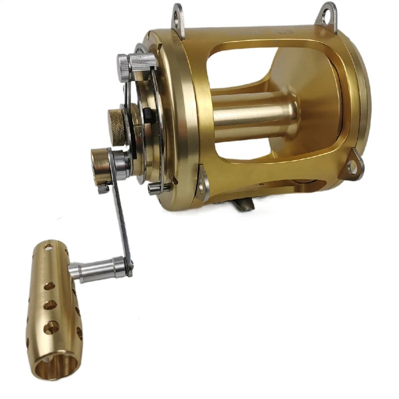 Max Drag 45KG Big Game Trolling Reel Heavy Duty Deep Sea Reel for Big Fish  Right Hand Boat Saltwater Reel for Big Game