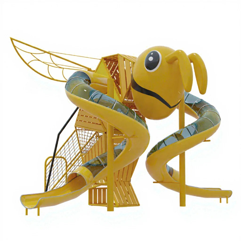 Large Bumblebee Outdoor Amusement Equipment Slides Kids Play Set Outdoor Park Amusement Park Facilities