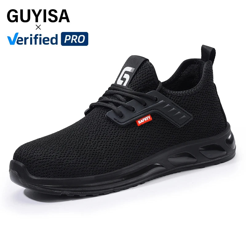 GUYISA Safety Shoes Light Weight  European Standard Steel Toe Welding Shoes Safety Shoes