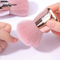Beauty Planet Pink Soft Round Head Nail Art Brushes Dust Cleaning Professional Private Label Custom Powder Nail Cleaning Brush
