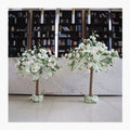 L858 Indoor Outdoor Customized Table Centerpiece White Pink Sakura Artificial Flower Cherry Blossom Tree for Wedding Decor