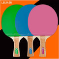 LEIJIAER pink Table Tennis Racket Blue Ping Pong Racekt 7 Layer Wooden  Green Pimple in Table Tennis Bat Paddle Welcome OEM