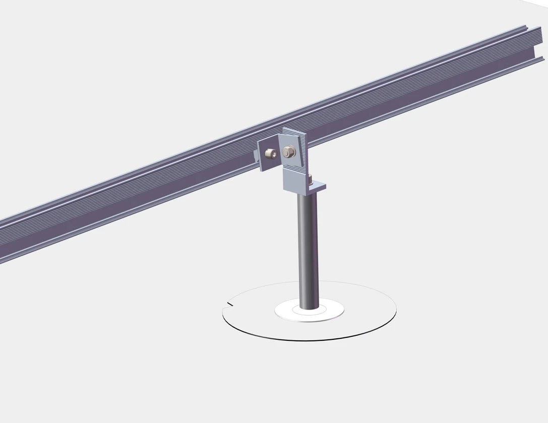 Yuens TPO PVC Waterproof Kit Film Solar Anchor for Adjustable Solar PV System Flat Roofs Installation