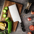 Professional German 1.4116 High Carbon Stainless Steel Kitchen Chef Cleaver Knife Chopper Butcher Knives With Pakkawood Handle