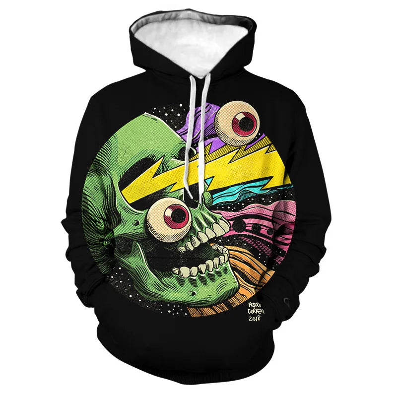 EVERTOP Custom Oversized Men's Hoodie 3D Print Anime Clothing OEM Sudaderas Para Hombre Mens Sweatshirts Digital for Spring