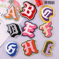 2025 New Fashion Double Layer Towel Custom Letter Embroidery Chenille Letter Patches Iron on Patches