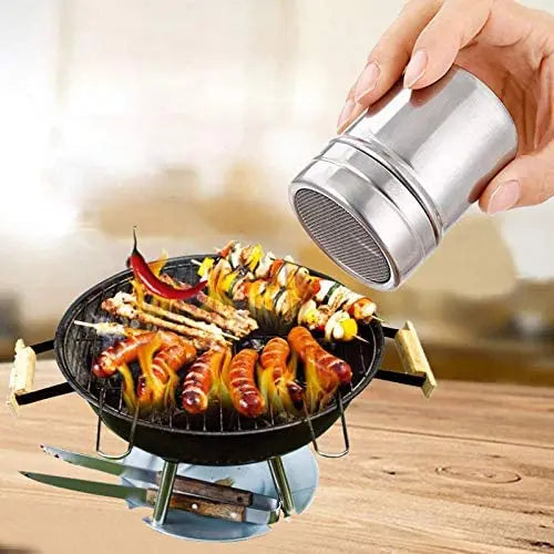 Factory Supply Multipurpose Flour Seasoning Spice Tools Stainless Steel Spice Bottles Coffee Cocoa Chocolate Mesh Shaker