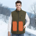 Custom Winter Electric Rechargeable Battery USB Windproof Breathable Mandarin Collar Heating Warm Waistcoat Jacket Vest