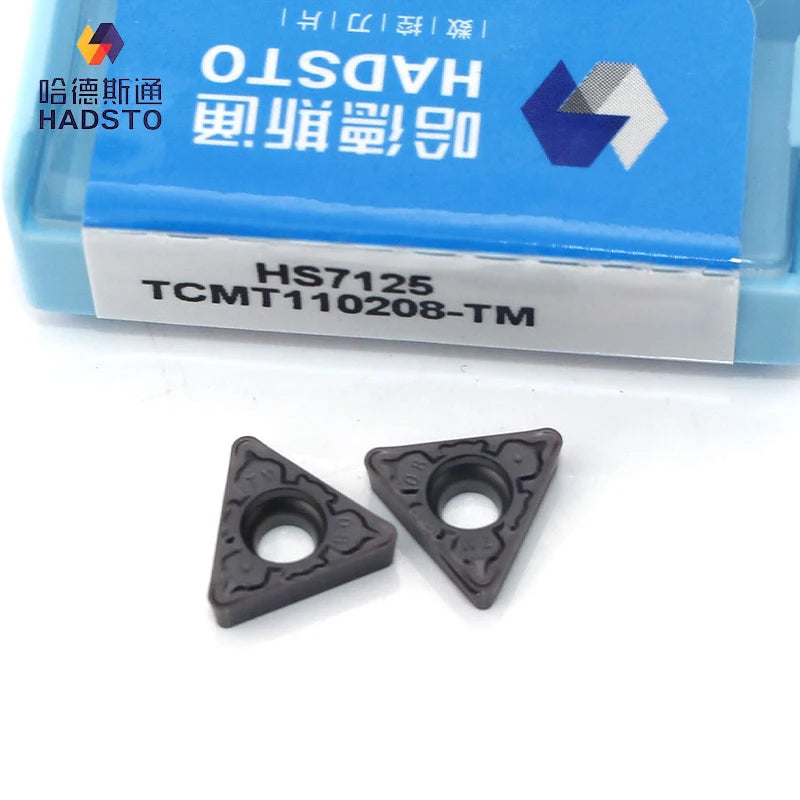HADSTO CNC Tungsten Carbide Inserts TCMT110204/08-TM HS7125 OEM for Universal Material Processing Cutting Tools