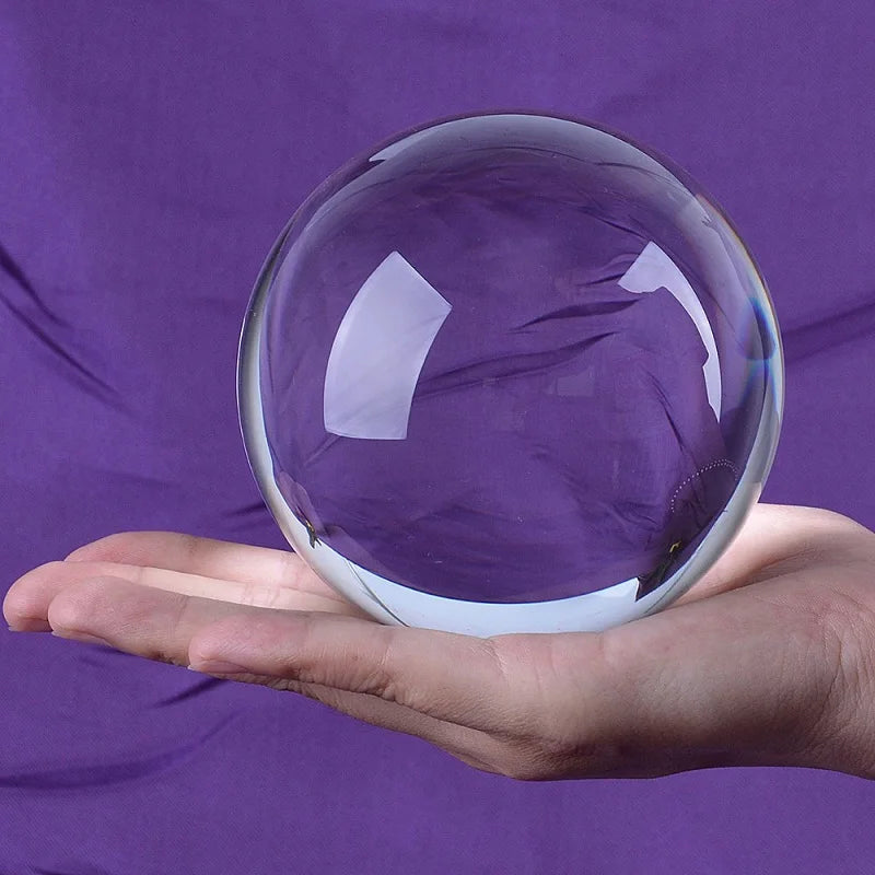 High Quality K9 Crystal 3inch Clear Glass Ball 80mm Blank Fengshui Crystal Sphere 3D Laser Engraving Ball for Gifts