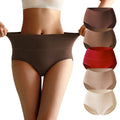 Wholesale Cheap Comfortable Women's Combed Cotton Underwear Ladies Daily Solid Cotton Panties High Waist Plus Size Briefs