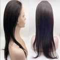 100% Brazilian Virgin Remy Hair Full Lace Wigs Transparent for Lace 130% Density Long Length Dark Brown #2 Unprocessed