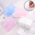 Nail Art Clean Pads Storage Box Double Grids Cotton Sheet Manicure Polish Remover Nail Wipes Storage Box Nail Art Tool