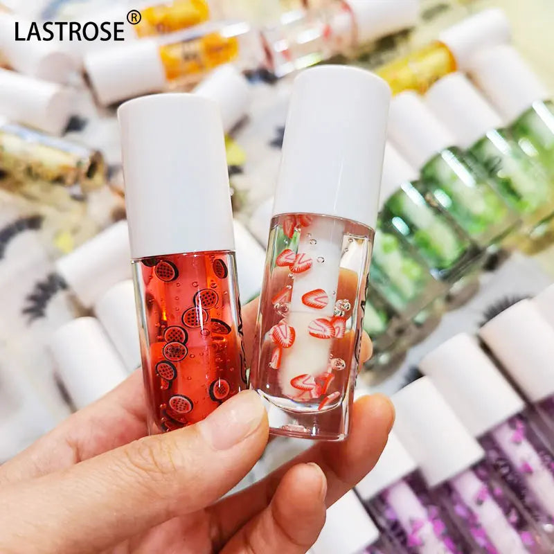 16 Colors Moisturizing Fruit Flavors Lip Oil Big Brush l Plump Lip Care Oil Private Label Care for Your Lip for Woman