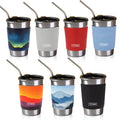 Custom Reusable Drinks Silicone Cup Bottle Neoprene Coffee Sleeve