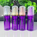 In Stock 60ml Empty Purple Foam Pump Facial Cleanser Soap Foam Pump Foaming Bottle PET Travel Shampoo Plastic Bottle