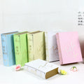 High-Quality Magnetic Sealing Decoration Gold Hot Stamping Cardboard  Book-Shaped Gift Box Packaging Set of 2