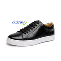 Fashion Trend British Cow Genuine Leather Lace-up Walking Style Large Size Footwear Men's Casual Shoes