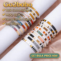Go2BoHo Japan Miyuki Brand Tila Beads Bracelets Beach Fashion Jewelry Multicolor Stretch Boho Bracelets for Women Jewellery