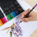 Personalized Wood Drawing Natural 24 Pcs Color Pencils