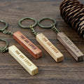 New Arrival Rosewood Blank Keychain Key Ring for Men Women Fashion Jewelry  Keychain
