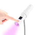 White Art UV Led Acrylic Flash Curing Gel Nail Polish Dryer Touch Lamp Cordless Portable Rechargeable Light